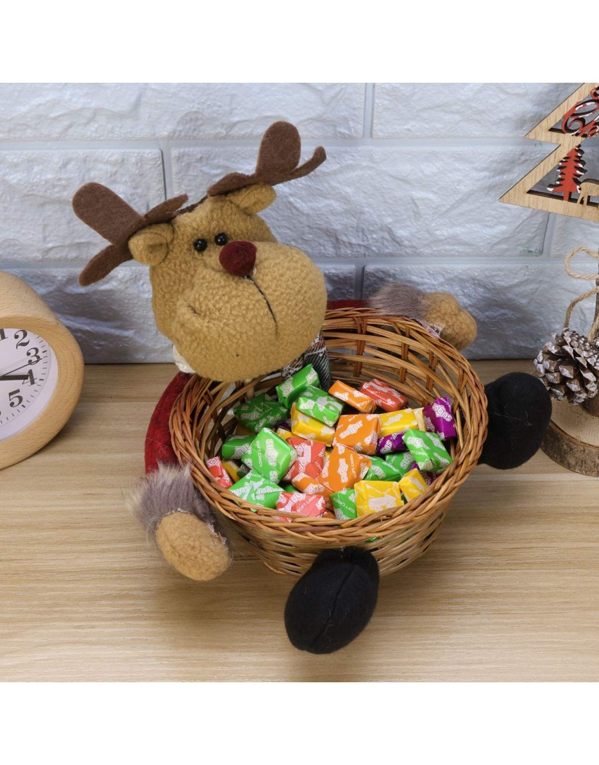 STOBOK Christmas Candy Storage Basket EIK Gift Holder Candy Holder Fruits Container for Kids Party Xmas Christmas Party - BV09QQQ1E