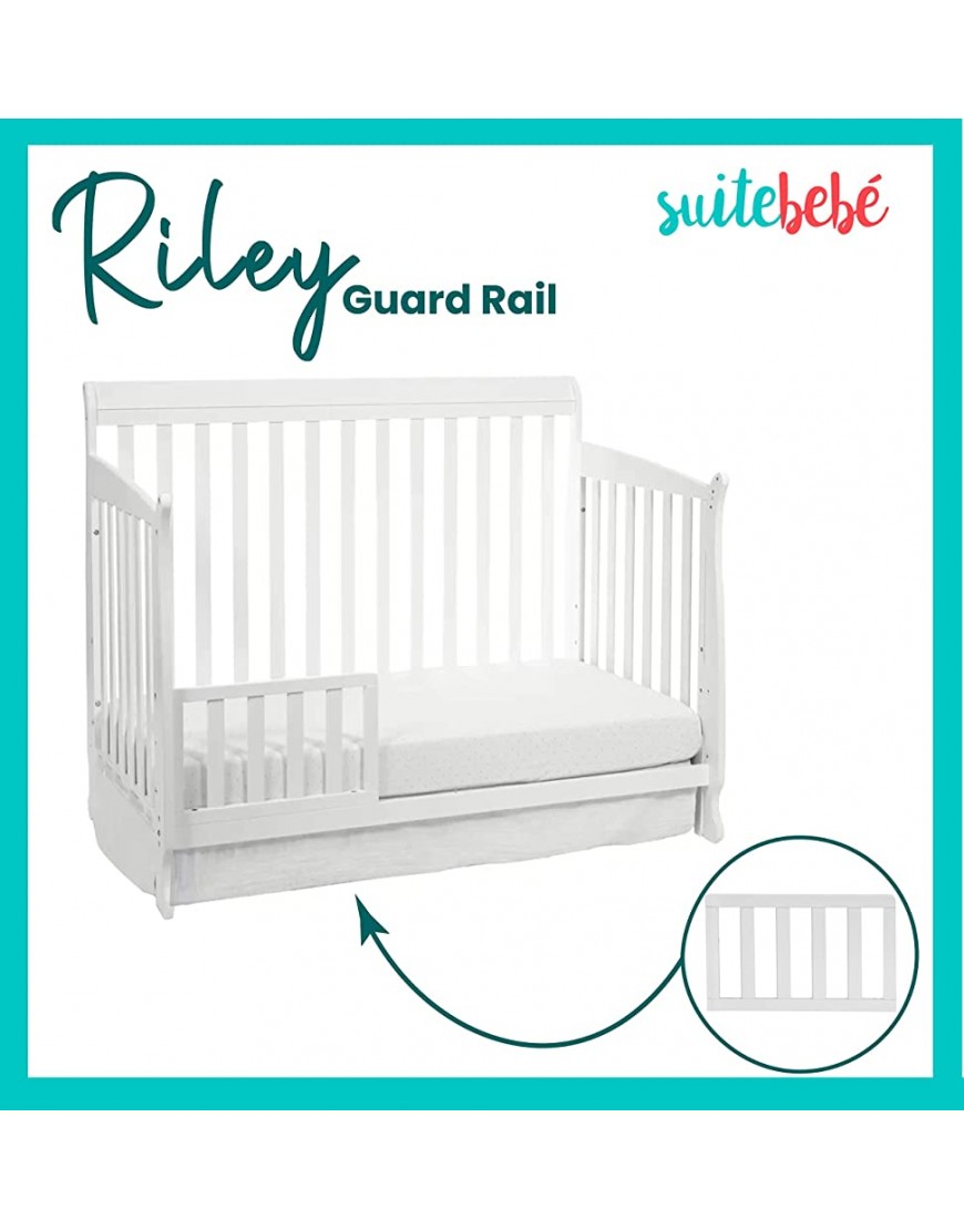 Suite Bebe Riley Toddler Guard Rail White - BJM1CCAUE