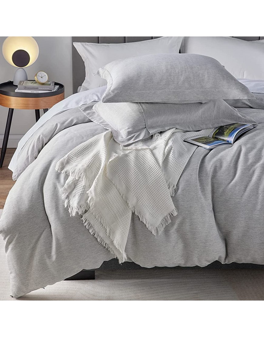 CozyLux Twin Comforter Set Grey Cationic Dyeing 2-Piece for Kids Soft Lightweight Bed Set Gray Luxury Fluffy Microfiber Down Alternative Duvet Insert for All Season 1 Comforter, 1 Sham - BR9G1IPHC