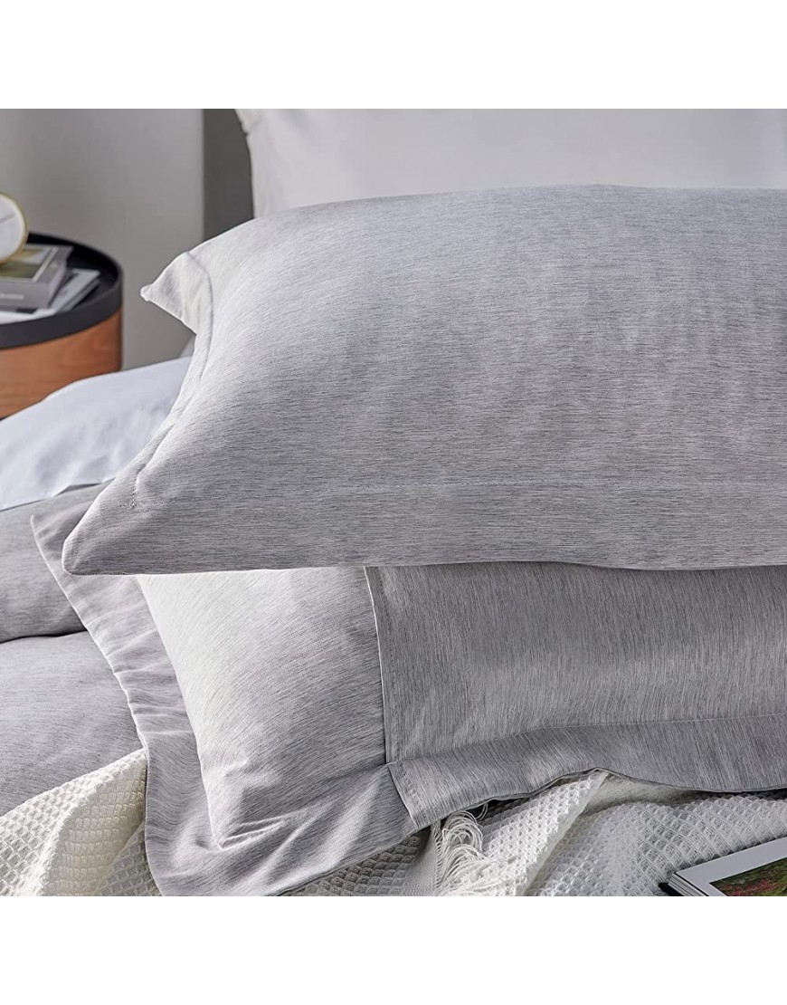 CozyLux Twin Comforter Set Grey Cationic Dyeing 2-Piece for Kids Soft Lightweight Bed Set Gray Luxury Fluffy Microfiber Down Alternative Duvet Insert for All Season 1 Comforter, 1 Sham - BR9G1IPHC