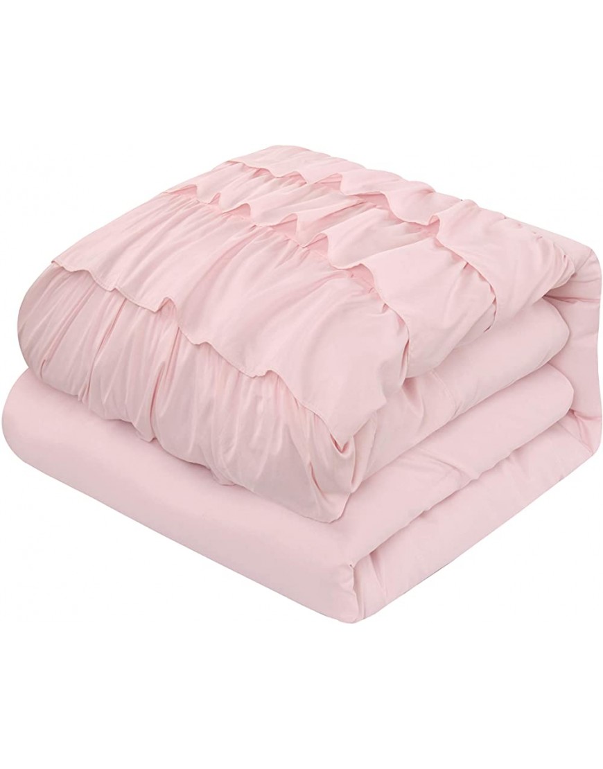 Heritage Kids Ruby Ruffle 2 Piece Comforter Set Blush Twin - BQDGY0WGJ