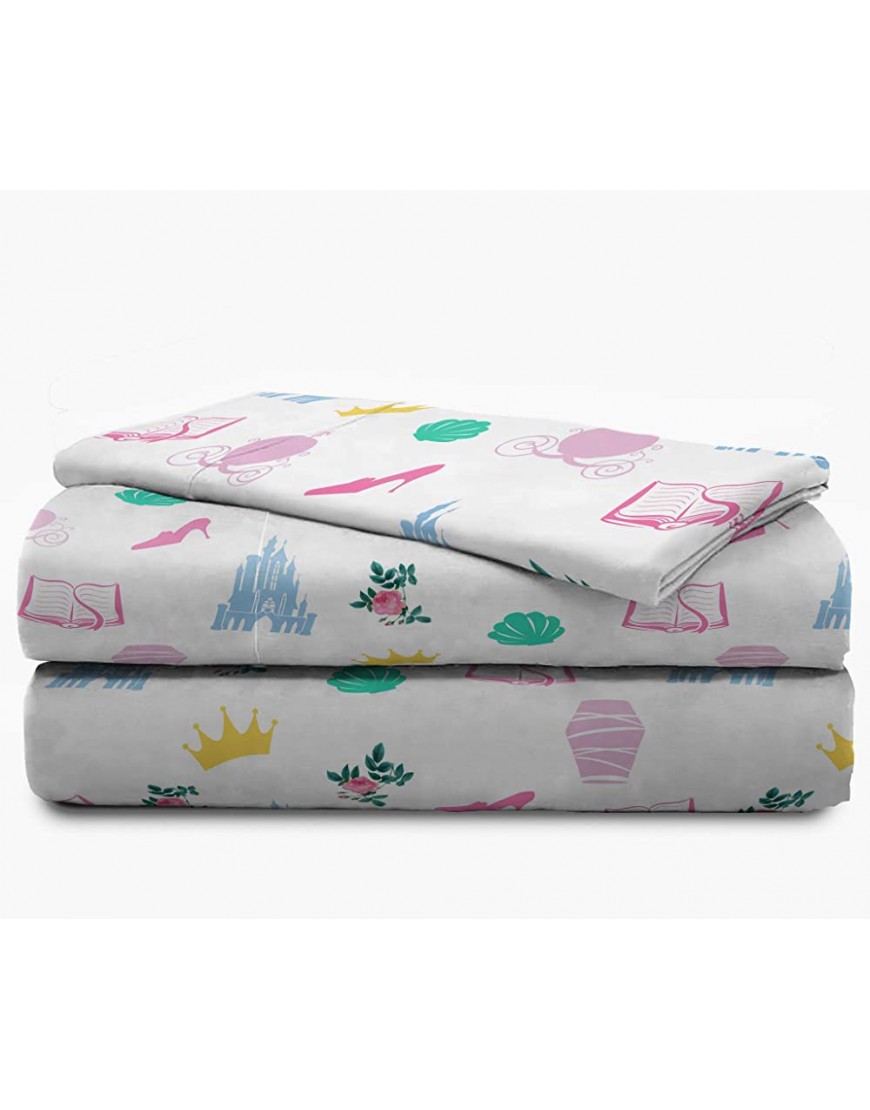 Jay Franco Disney Princess Sassy 5 Piece Full Bed Set Includes Comforter & Sheet Set Super Soft Fade Resistant Polyester Official Disney Product - BU5PLYR46