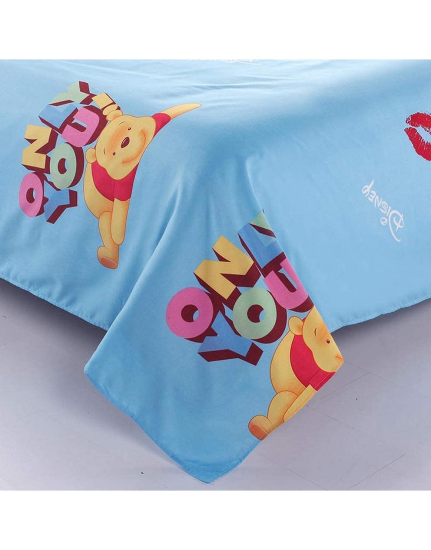 Warm Embrace Kids Bedding Teen Comforter Set Boys Children Bed in a Bag Winnie The Pooh,Duvet Cover and Pillowcase and Flat Sheet and Duvet White,Twin Size,4 Piece - B2GI98Q21