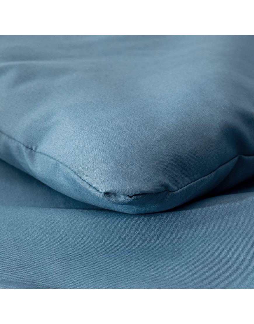 Wellboo Blue Comforter Sets Women Dusty Blue Bedding Comforter Sets Queen Solid Color Lake Blue Quilts Cotton Men Boys Greyish Blue Warm Blanket Adult Teen Light Dusty Blue Comforters Plain Color Bed - B3641O49T