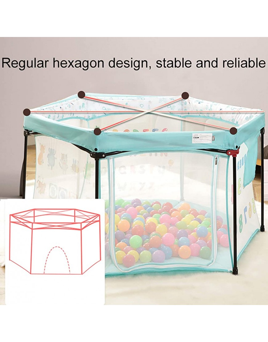Children's Fence Fences Foldable Crawling Mats Indoor Playpens On The Ground with Safe Toddler Guard Fences - BTFXENVQJ
