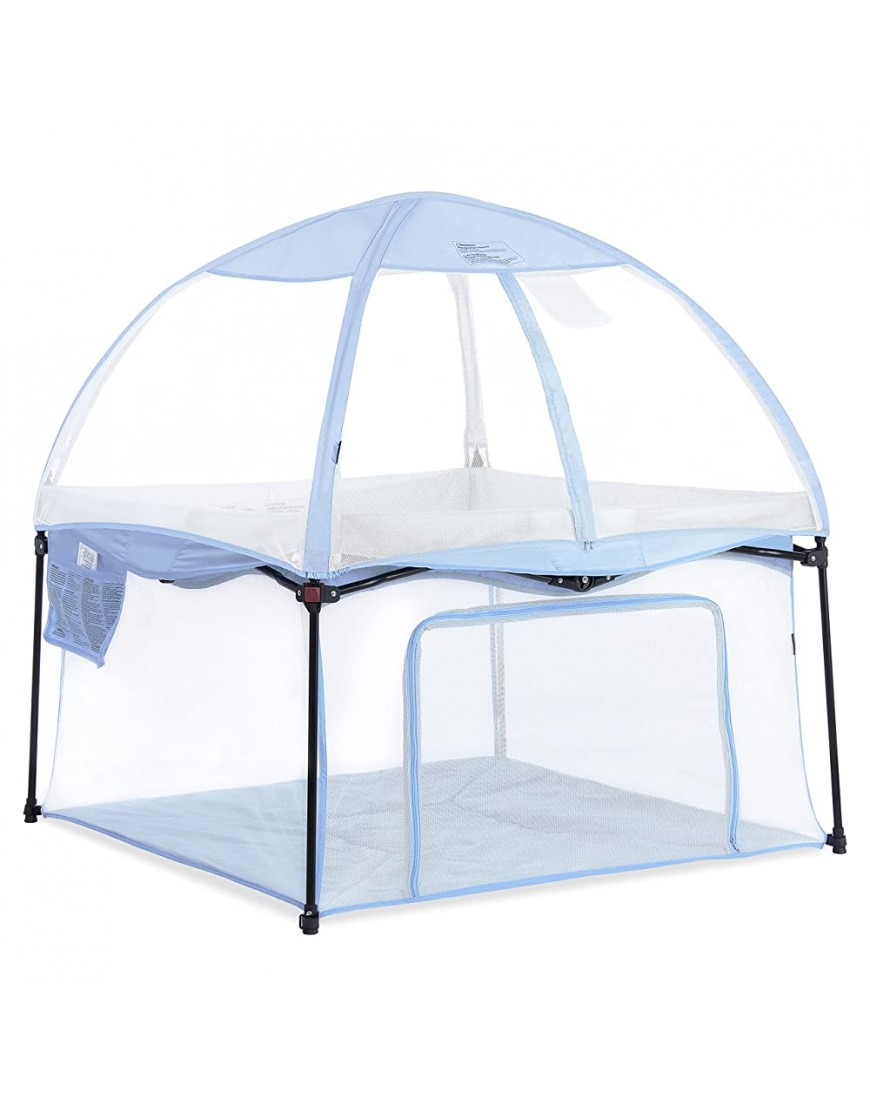 Dream On Me Ziggy Square Playpen with Canopy Blue - BF2K4K5NP