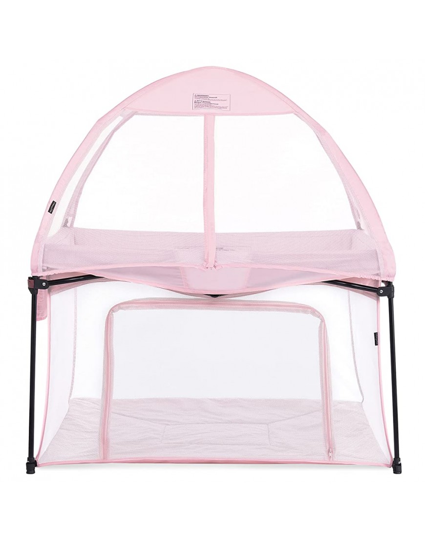 Dream On Me Ziggy Square Playpen with Canopy Pink - BN55YDDQT
