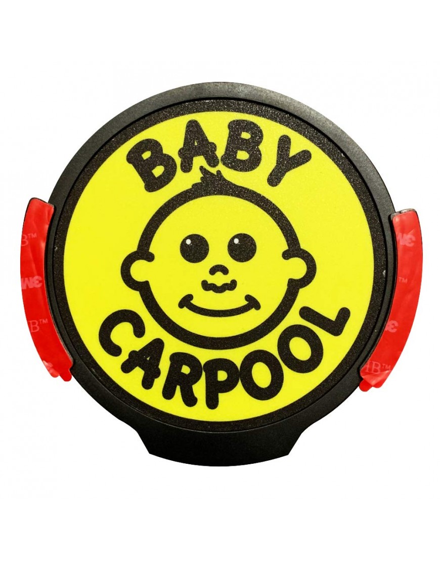 LED Baby Carpool Sign by Baby Heart LED Baby on Board - BM1GC23V7