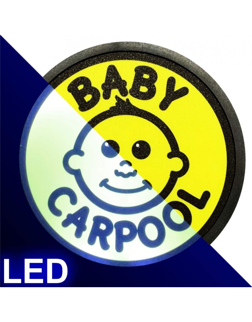 LED Baby Carpool Sign by Baby Heart LED Baby on Board - BM1GC23V7
