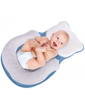 Portable Baby Bed Newborn Lounger Nest for Baby Sleep Positioning Comfortable Easy Cleaning Sleeping Lounger Baby Crib Baby Sleeper Bag Light Blue - B471BV2D6