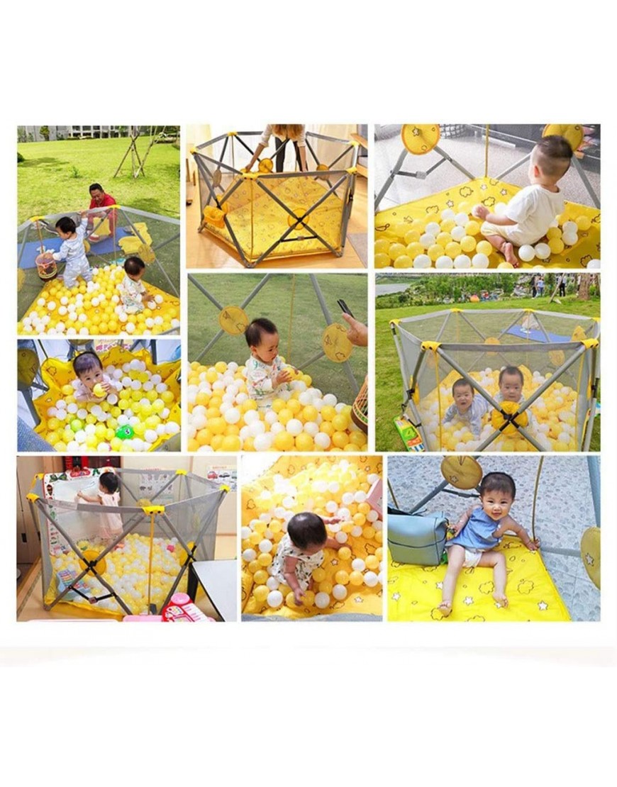 Shuai- Game Fence Polygonal Foldable Child Protective Fence Breathable Waterproof Net Security Activity Center - B5LEKRPH3