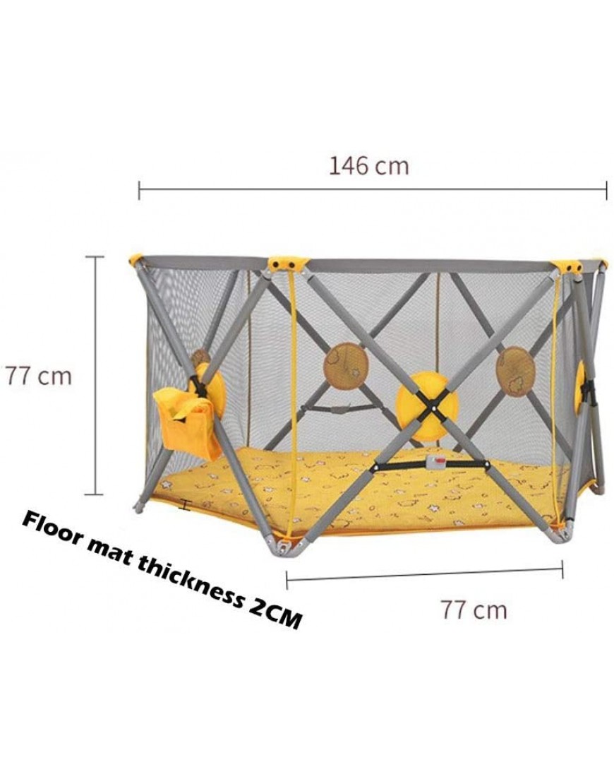 Shuai- Game Fence Polygonal Foldable Child Protective Fence Breathable Waterproof Net Security Activity Center - B5LEKRPH3