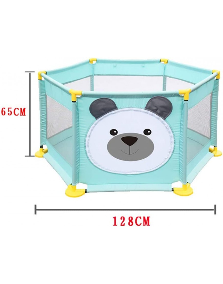 weilan NBgy Children Playpen Folding Indoor Amusement Park Baby Crawling Toddler Safety Fence Home Wear Non-Slip 2-Color Color : Pink 8 - BE9GUL9JM