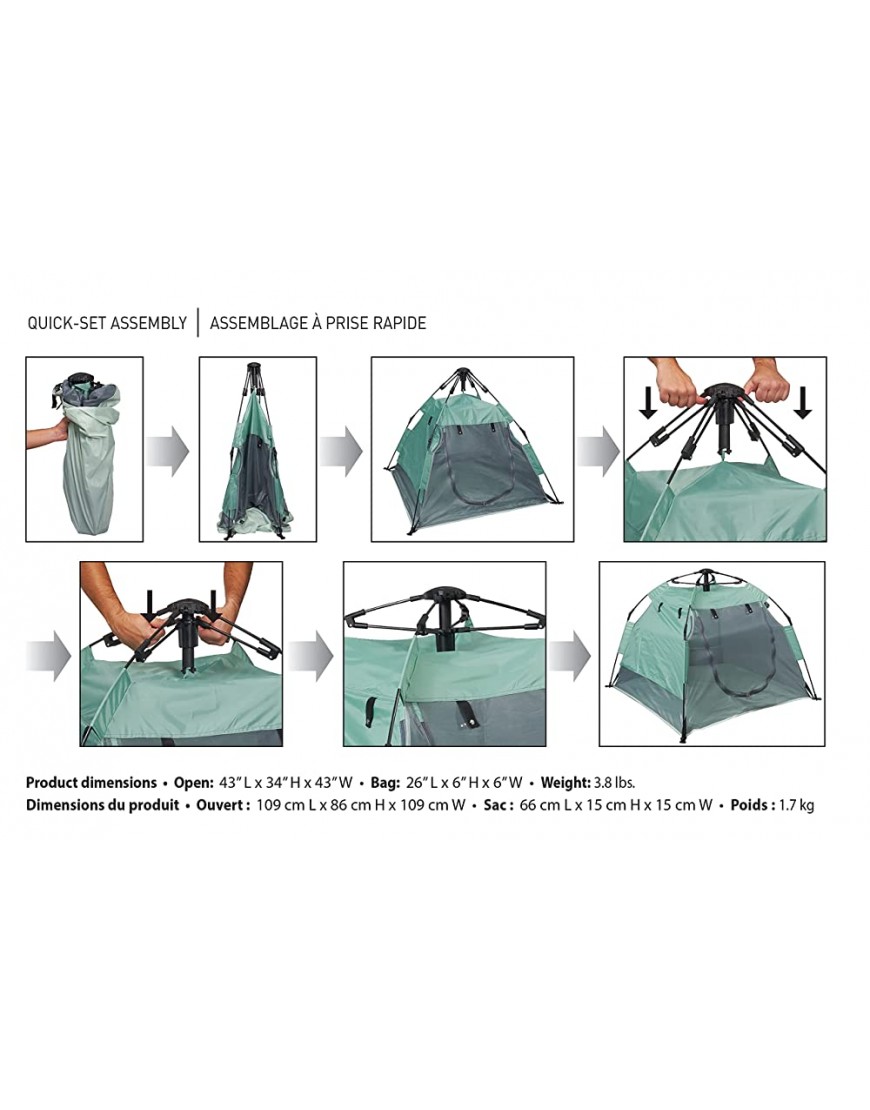 KidCo P5000 Peapod Camp Portable Travel Tent for Children Seafoam - BCKA9MW4C