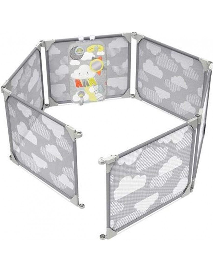 Skip Hop Expandable Baby Gate Playview Enclosure Silver Lining Cloud - B8YHX9IH6