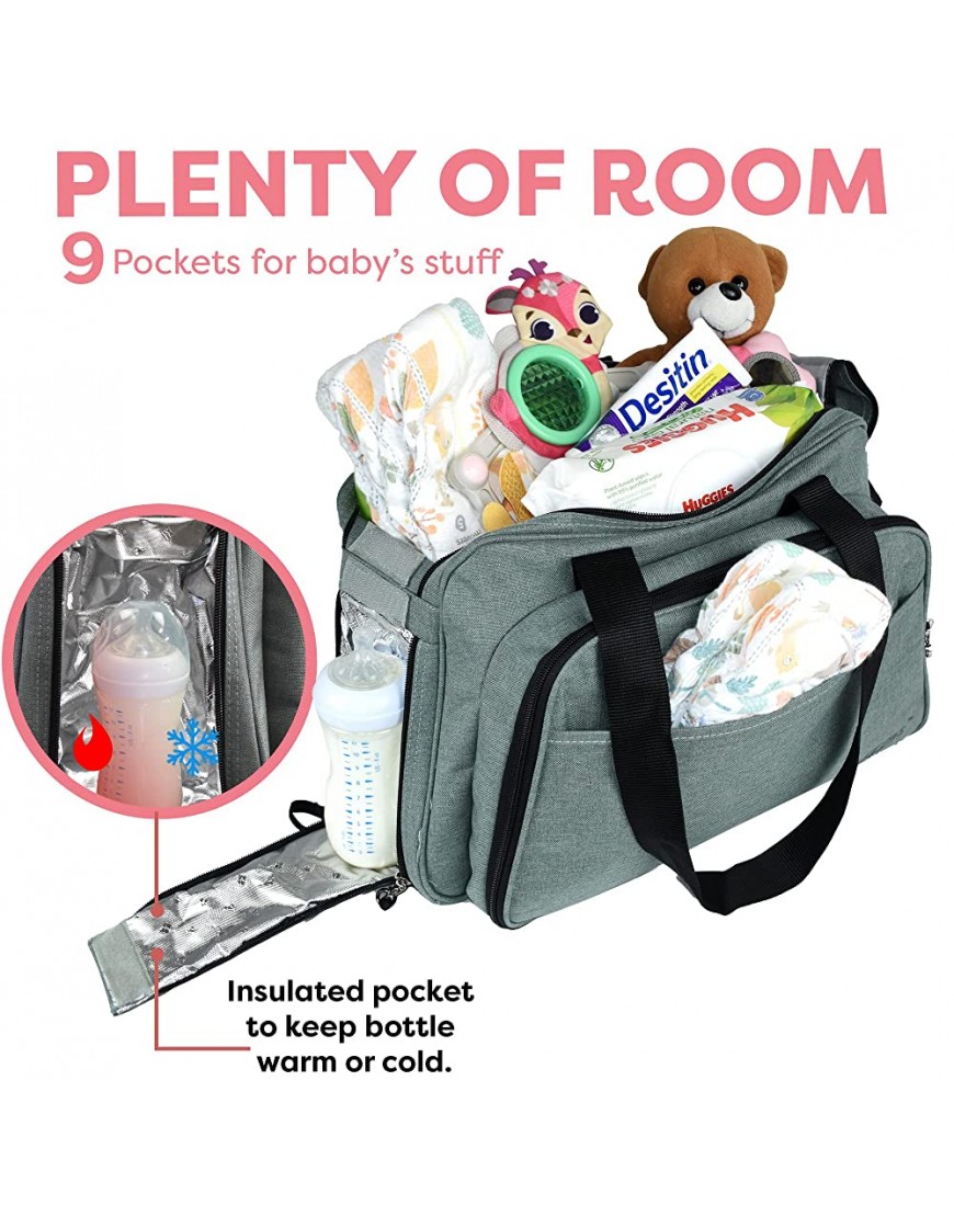 Travel Bassinet Diaper Bag Bassinet Portable Stroller Bag -- With Changing Station For Infants Portable Bassinet For Baby Up To 2 Years Old Travel Diaper Bag - BC6OUJPPS