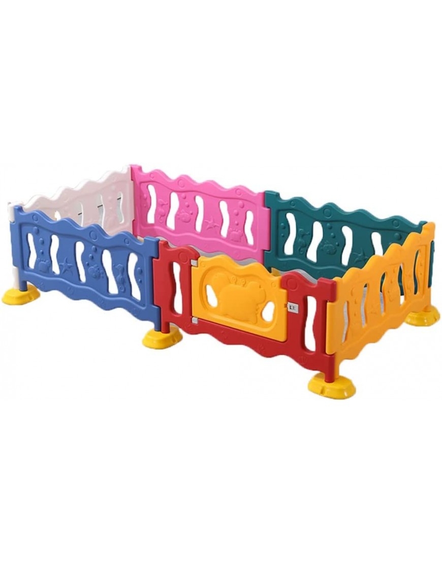 ZYYWX Baby Playpen Playpen with Lockable Door Home Kindergarten Playground Safety Activity Center Adjustable Shape and Disassembly Size : 5+1 Pieces - BK5OQ8I1A