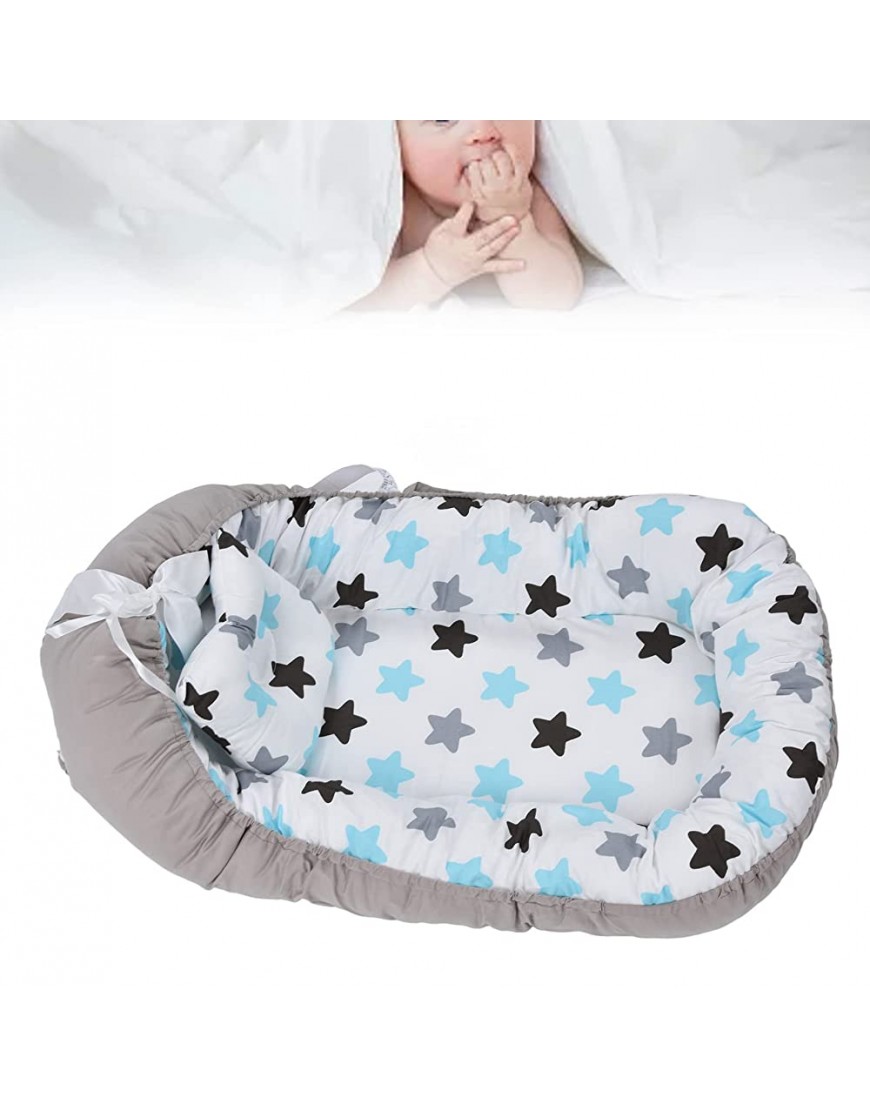 Baby Lounger Portable Newborn Lounger Breathable with Pillow for Home Bed for Crib Bassinet - BMZUFTD65
