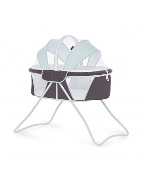 Dream On Me Day Dreamer 2-in-1 Portable Bassinet Blue Grey - BE76NC208