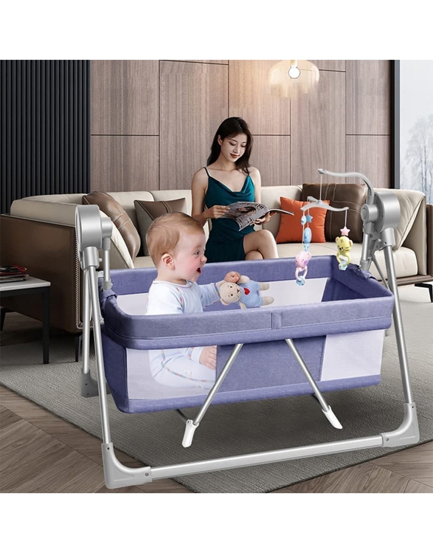 MingrXieh Baby Bassinets 2 in 1 Portable Baby Bassinets Rocking Cradle Bed Easy Folding Sleeper Crib Quick-Fold for Newborn Infant Color : Pink - B3NET5XM3
