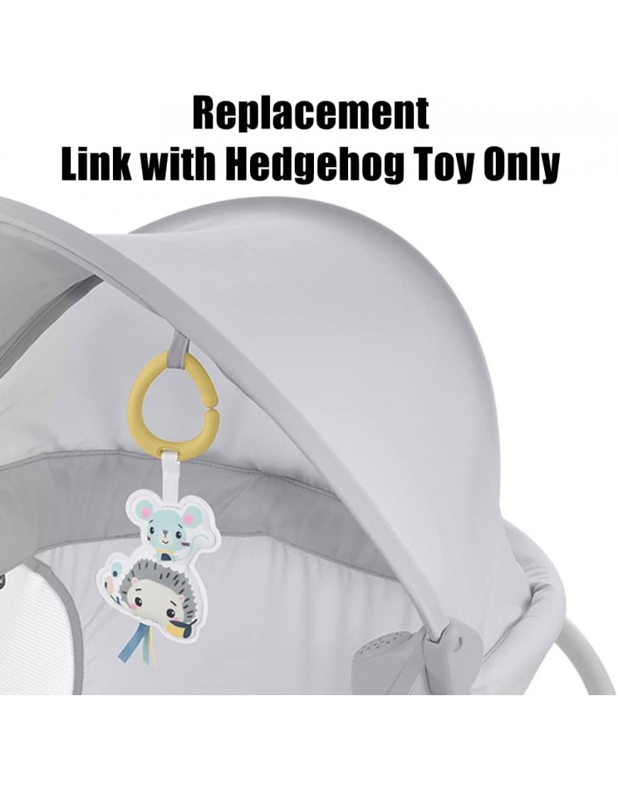 Replacement Part for Fisher-Price Soothing View Projection Bassinet GVF96 ~ Berry Collection Print ~ Replacement Link with Hedgehog Toy - BZ9CFJ1V4