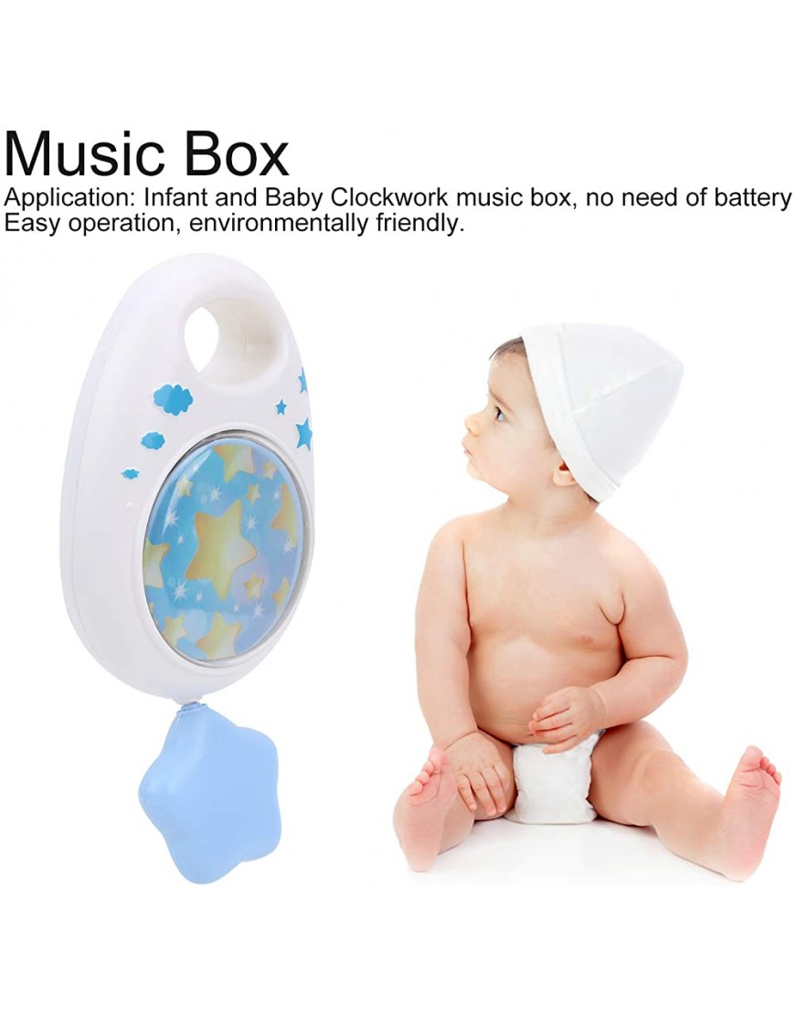SALUTUY Music Box Musical Box Compact Shape Comfort Baby Easy Operation for Bedroom for BabySky Blue - BHUYSDDG8