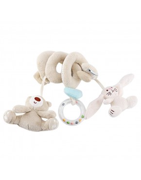 Spiral Wrap Around Toy Cute Plush Soft Toys for Kids Car Seat - BN4E29XZV