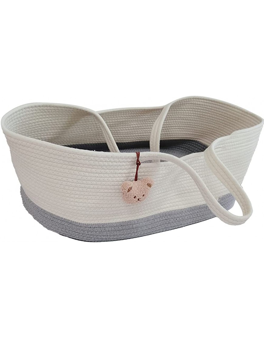 Wallfire Baby Sleeping Basket Portable Mewnorn Moses Basket Bassinet Cotton Rope Baby Nest Bed - B8G4OX5N4
