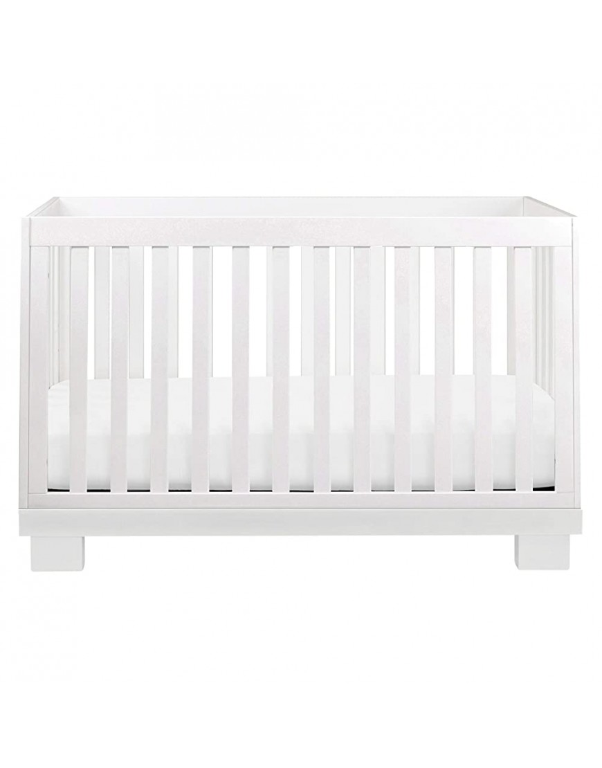 Babyletto Modo 3-in-1 Convertible Crib with Toddler Bed Conversion Kit in White Greenguard Gold Certified - BZU5ZPGIV