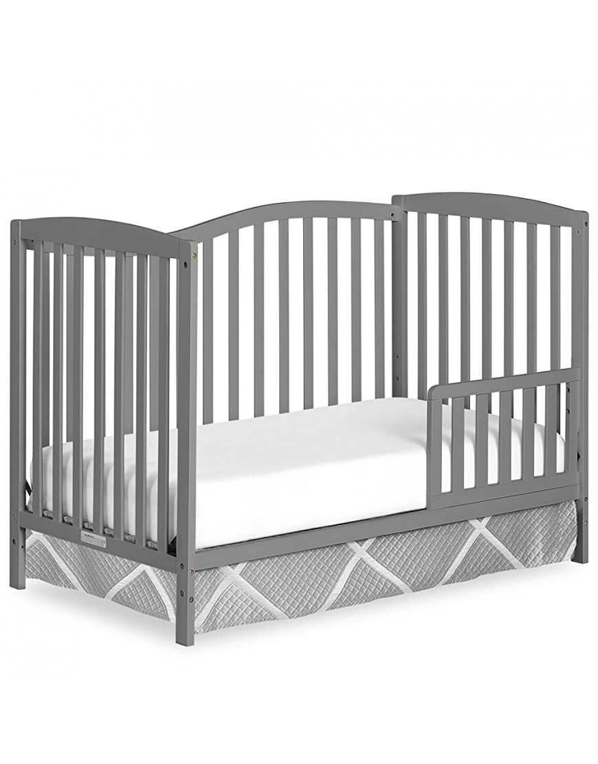 Dream On Me Chelsea 5-in-1 Convertible Crib Steel Grey - BO8CKFXXO