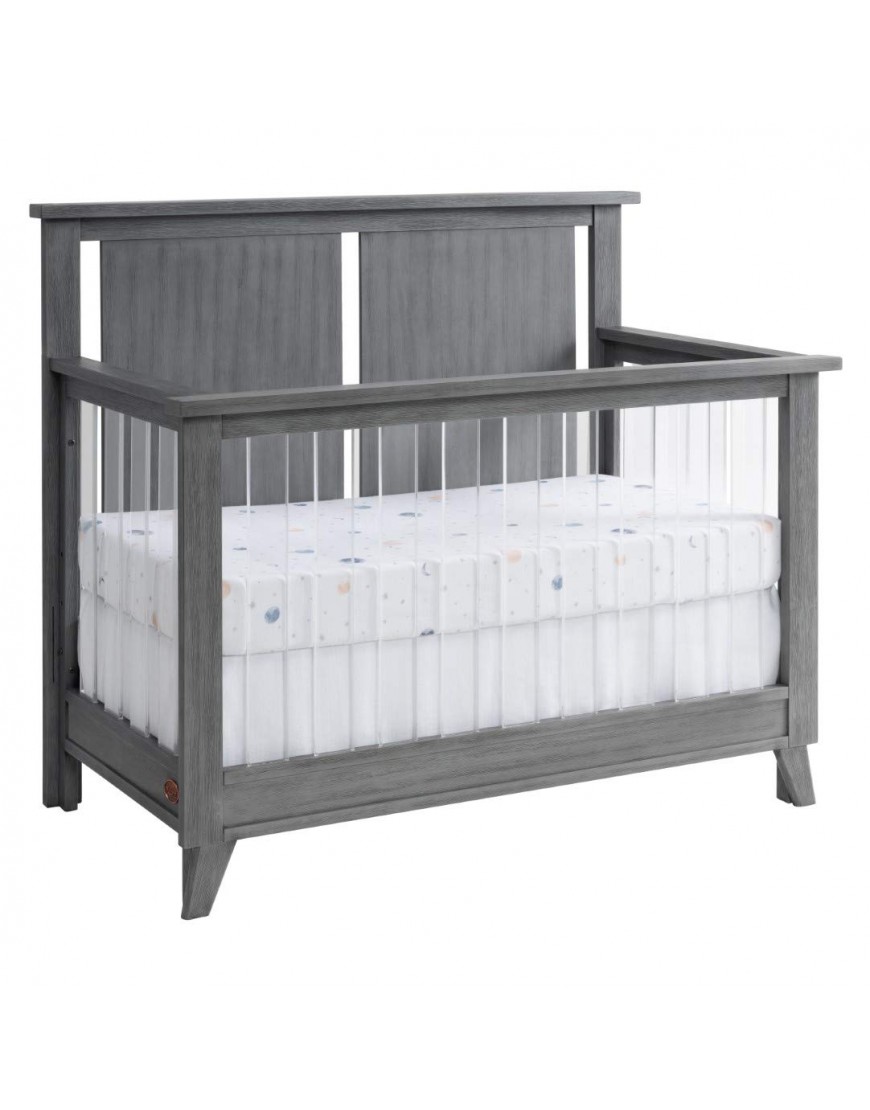 Oxford Baby Holland Wood & Acrylic 4-in-1 Convertible Crib Cloud Gray - BR3X2V1IH