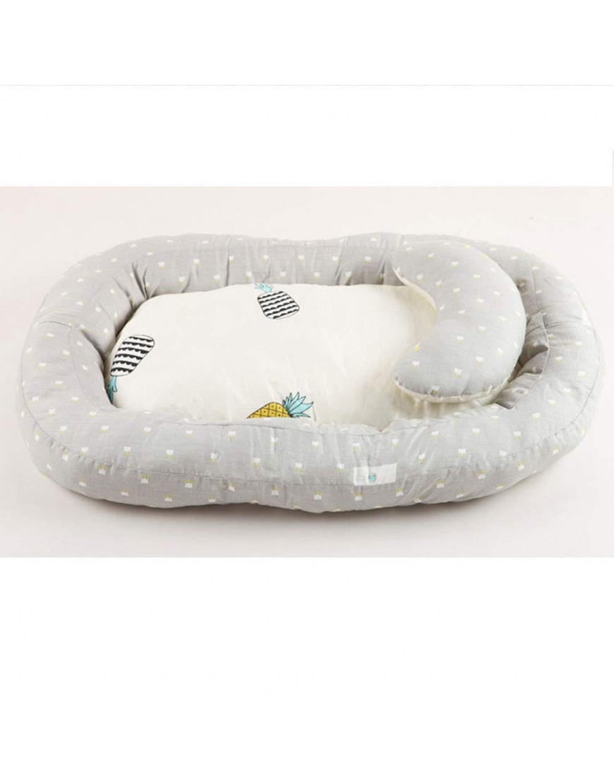 Baby Bassinet for Bed Baby Lounger Nest Portable Sleeping Crib Soft Breather Mattress with Pillow Suitable for Newborn 0-8 Months - B37VE7SLL