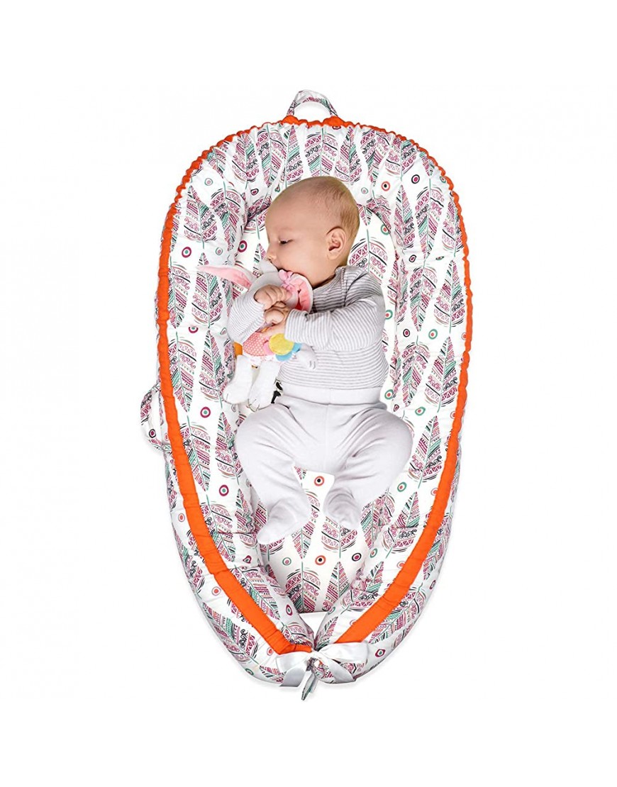 Baby Nest Sleeper Baby Bassinet Bohemia Baby Lounger Infant and Toddler Lounger Co-Sleeping Baby Bed Mattress Cotton Portable Crib for Bedroom Travel Infant Baby Crib - BHWQ0LBTI