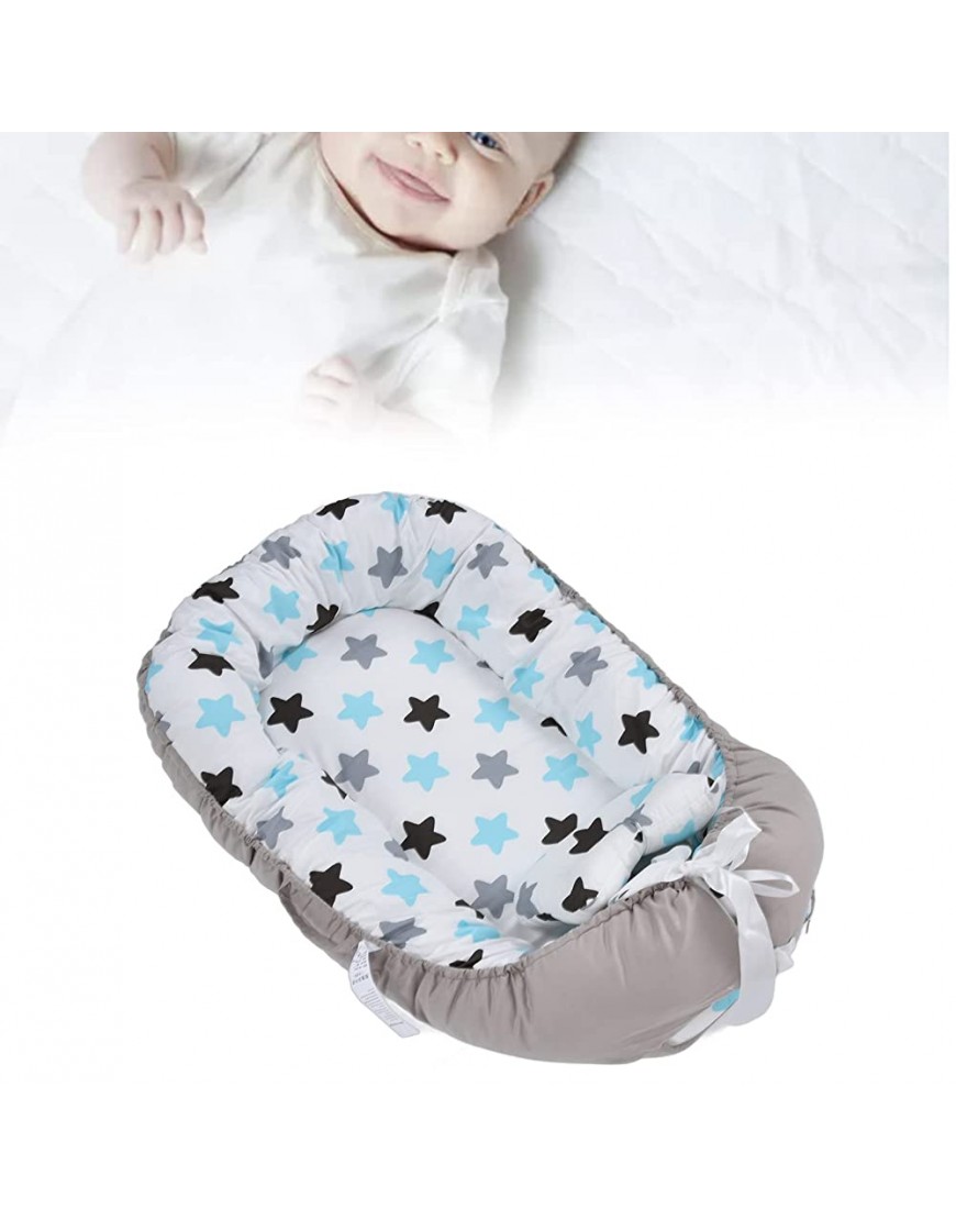 Detachable Baby Lounger Star Shaped Beautiful Newborn Baby Crib Lounger for Home Bed - BI9P9PDML