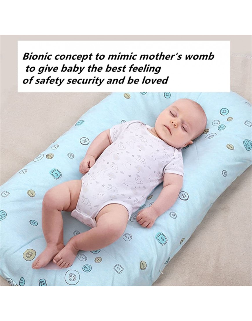 DWJ Baby Nest Travel Portable Baby Bed Newborn Crib Babies Lounger for Co Sleeping Infant Bassinet Snuggle Mattress Floor Seat Stars - BDOWK05A7