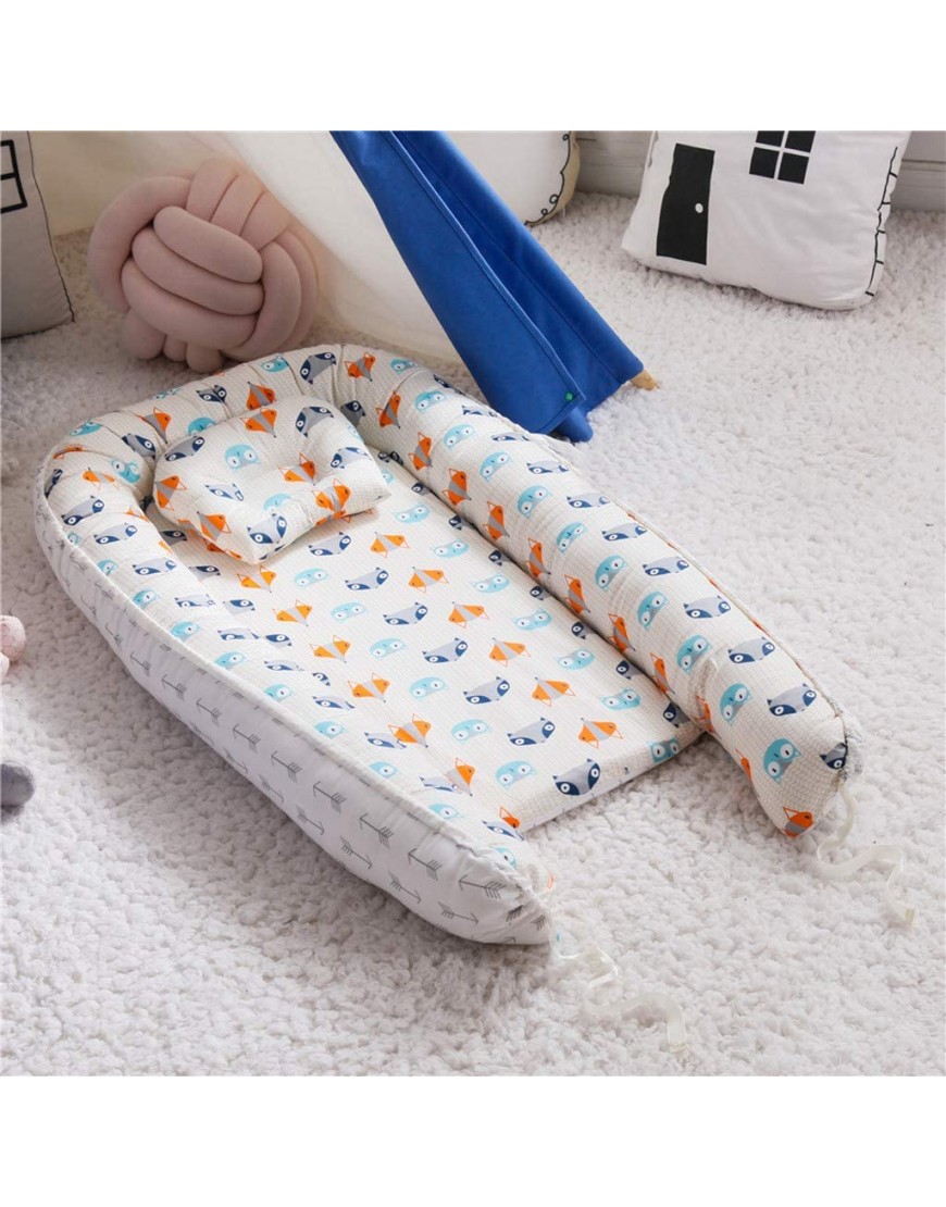 Portable Baby Bassinets Crib Napper Lounger Infant Bedside Sleeper in Bed Bassinet 100% Soft Cotton Breathable Newborn Snuggle Nest Travel Babynest All Night Baby Bed - BROPURD4P