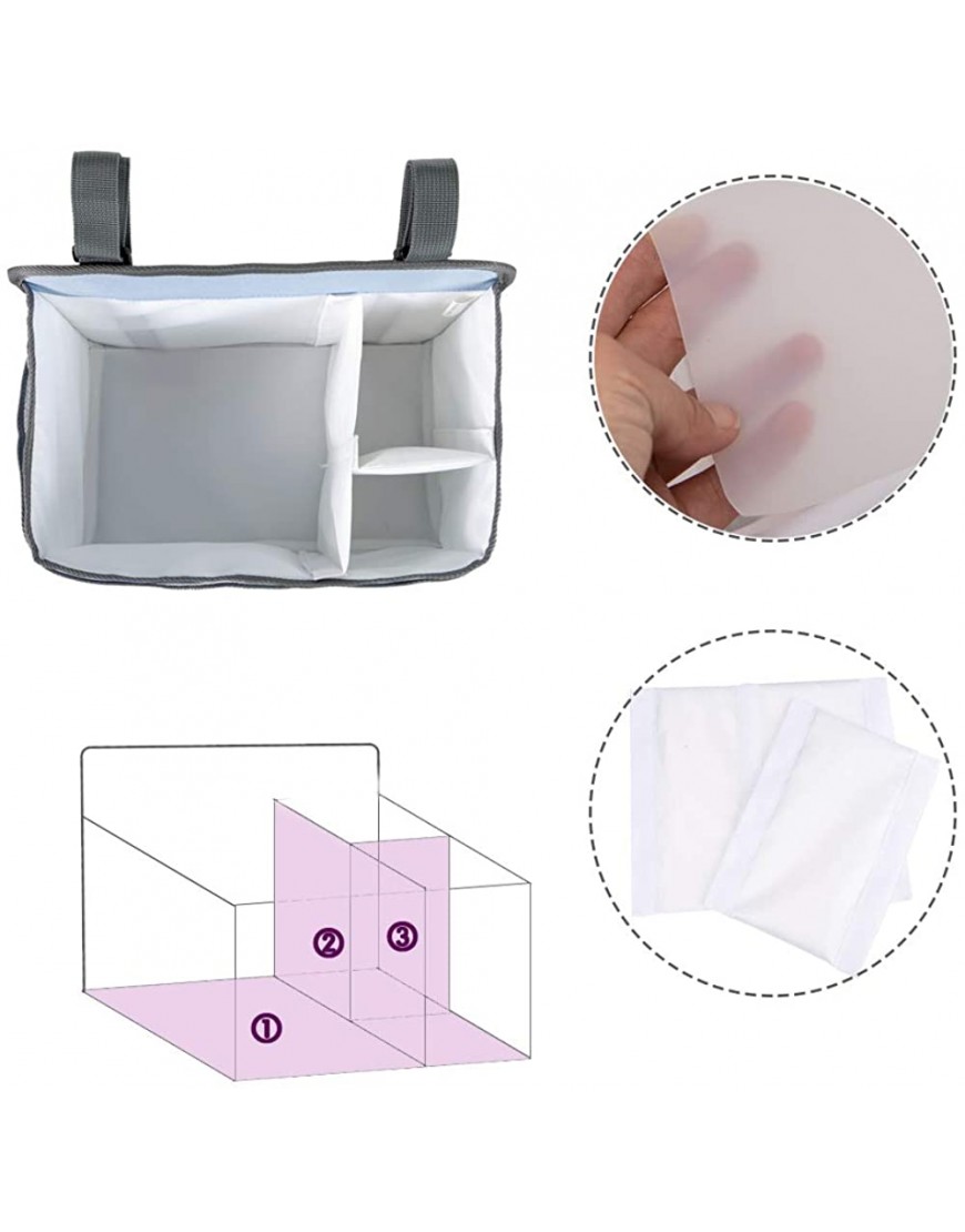 Baby Diaper Caddy Bag Stacker Organize Nursery Storage Bin for Diapers Wipes & Toys Protable Diaper Organizer - BG6NXY4BB