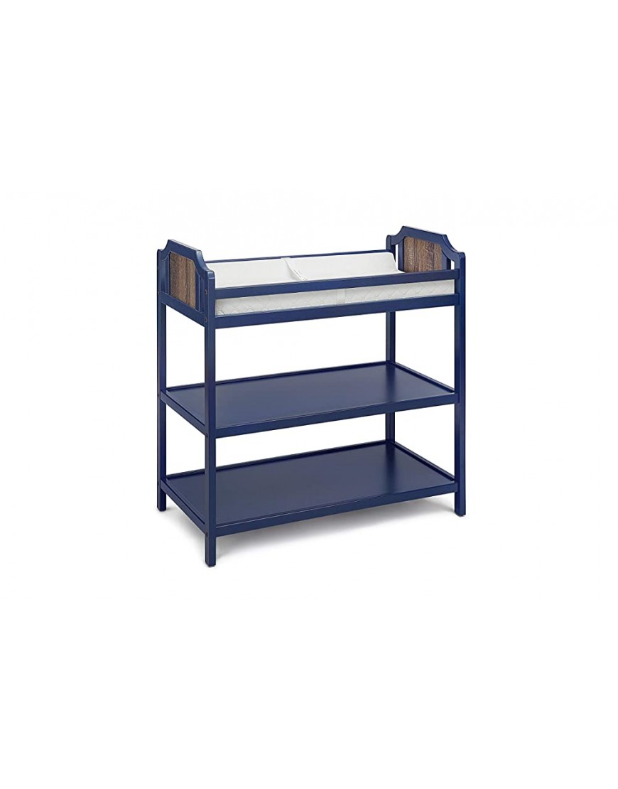 Suite Bebe Brees Changing Table in Midnight Blue and Vintage Walnut - B5UI3KPC6